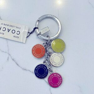 Coach key chain vintage circles